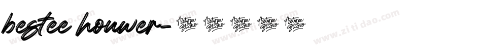 bestee houwer字体转换